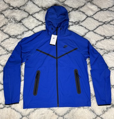 NIKE Tech Woven Windrunner Full-Zip Jacket Blue Men's Sz S *NEW