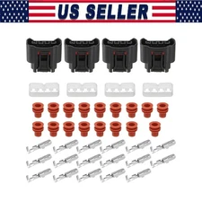 4 Pcs Ignition Coil Plug Connector Kit For Toyota Lexus Camry Yaris 90980-11885