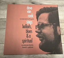 Dave Van Ronk Sings Ballads, Blues And A Spiritual — NM