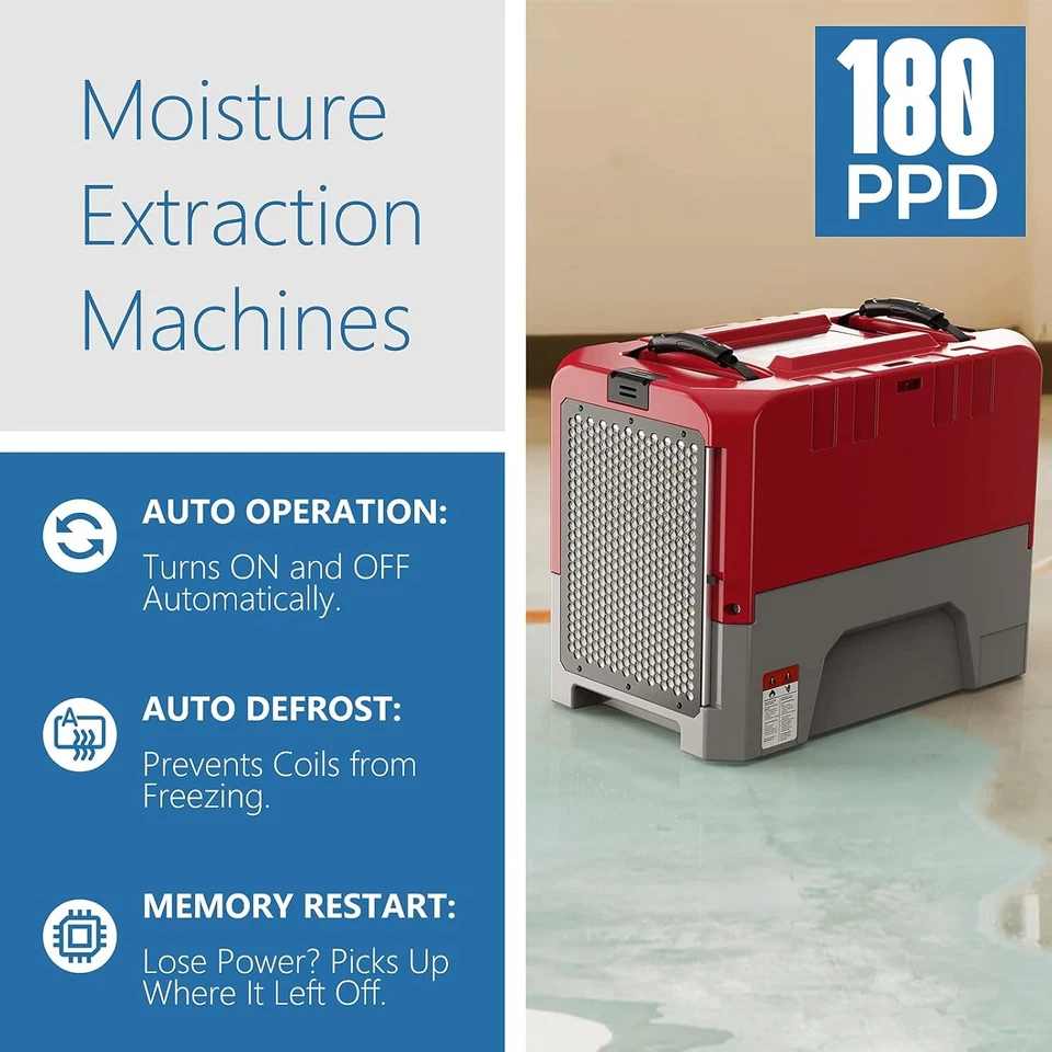 ALORAIR Storm LGR Extreme 180 Pint Commercial Dehumidifier /w Pump & Hose - 1PC - Image 2 of 4