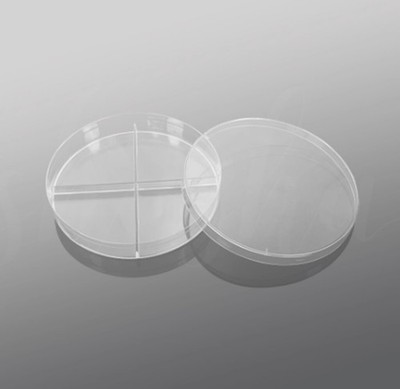 BS-90-D4 90*15mm Disposable Plastic Petri Dish 4 compartments 14.5g *cc