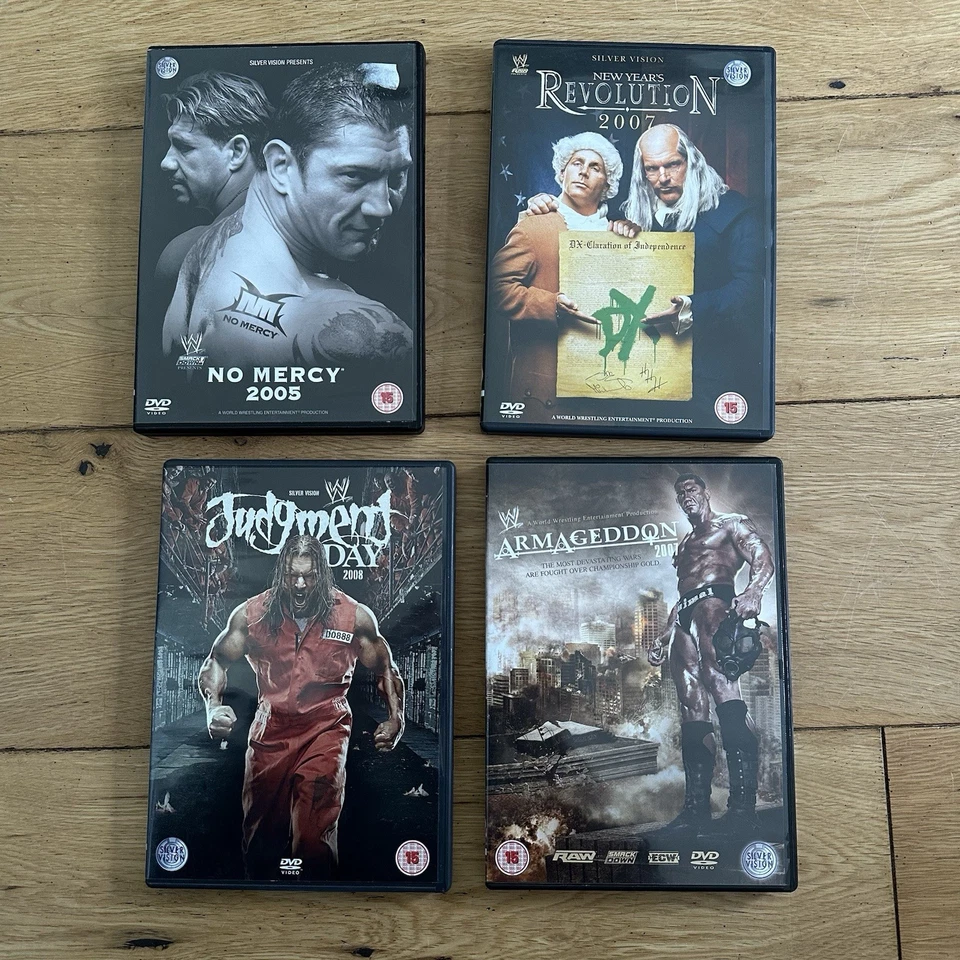 WWE DVD Bundle Lot 12 The Rock 2006 No Mercy Armageddon Unforgiven No Way Out - Image 3 of 4