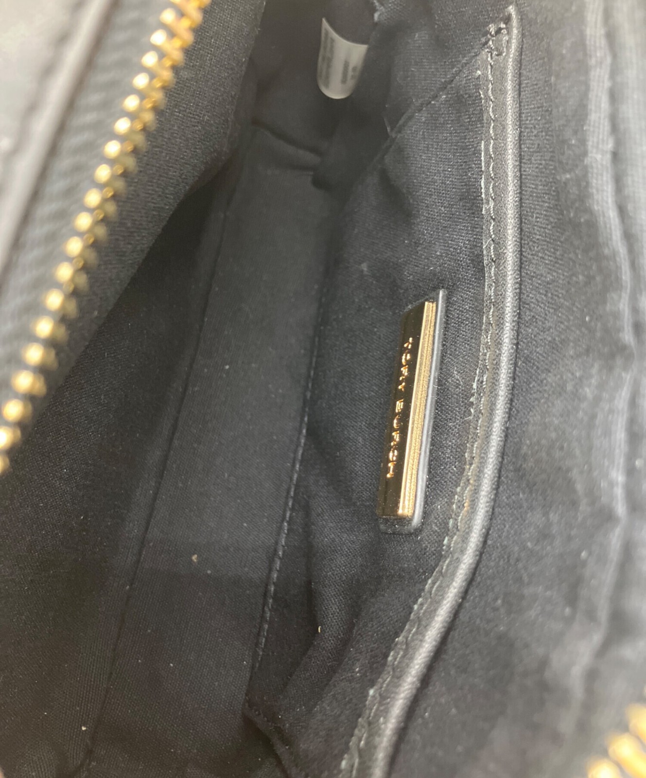 TORY BURCH Shoulder Bag Crossbody Leather Black Women Used Authentic thumbnail 6