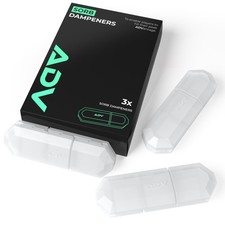 ADV Tennis Dampener with Custom Feel, Racket Shock Crystal Sorb 3-Pack