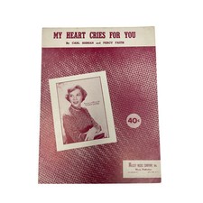 My Heart Cries For You Sheet Music 1950 Carl Sigman Percy Faith Dinah Shore