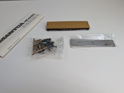 Coche plano Mantua escala 728-80 HO con estacas Canadian Pacific #34282 KIT LEER | Zustand: Used