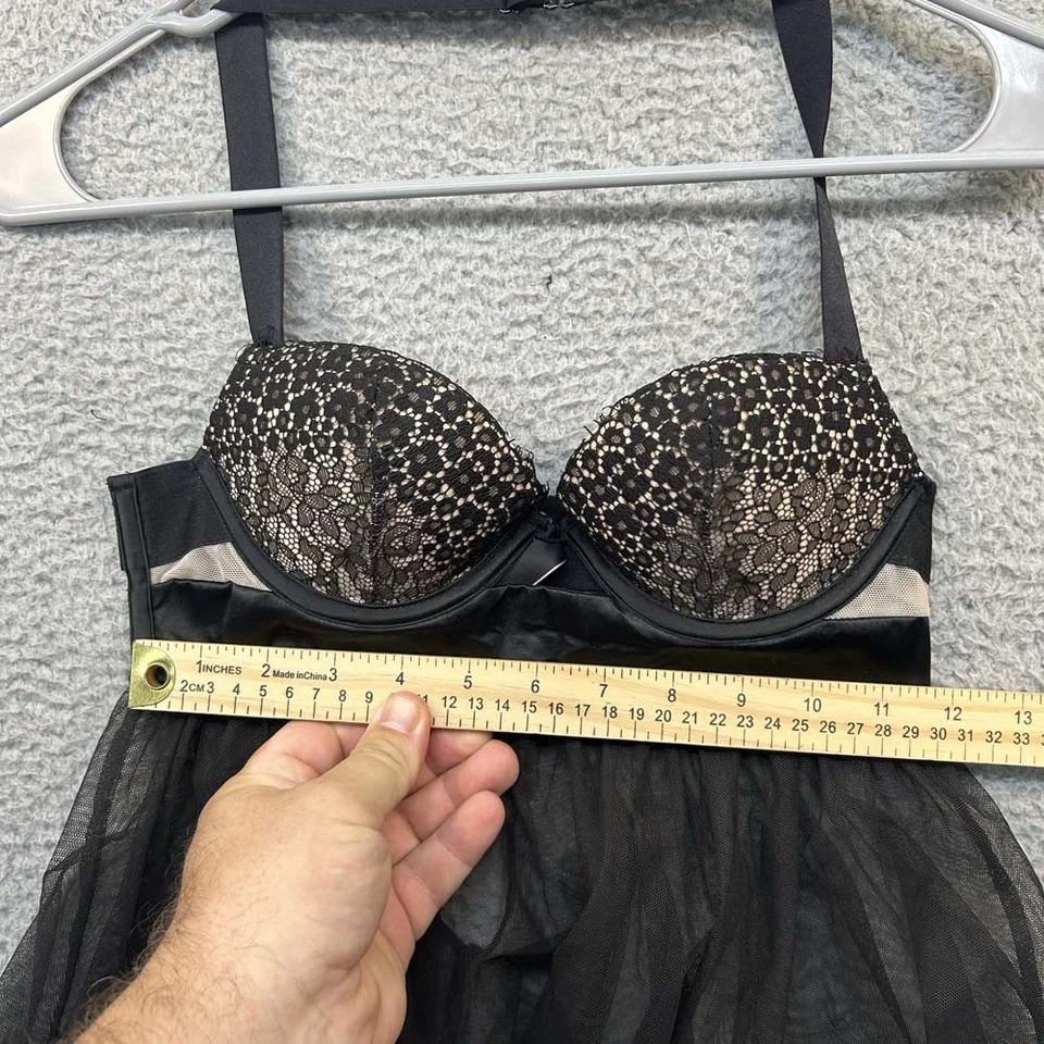 Victoria Secret Camisola Mujer Tanque Talla 32B Babydoll Lencería Cami Sexy Encaje Foto 3 de 4