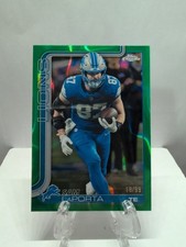 2025 Topps Chrome NFL Sam LaPorta #100 Green Lava Refractor 18/99 LIONS!!!🔥🦁