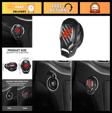 Push Start Button Cover for Dodge Challenger Charger Durango Journey - Red Alumi