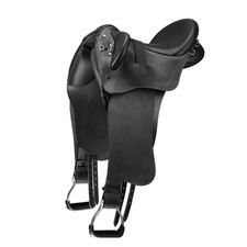 Bates Kimberley Stock Saddle with Swinging Fender  EX DEMO Black Large SHORT ...