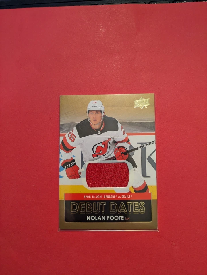 2021-22 Upper Deck Series 1 - Debut Dates Jersey #DD-23 Nolan Foote (MEM) - Image 2 of 4