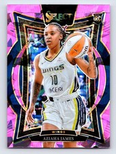 Aziaha James Pink Ice Prizms 2025 Panini Select WNBA #76