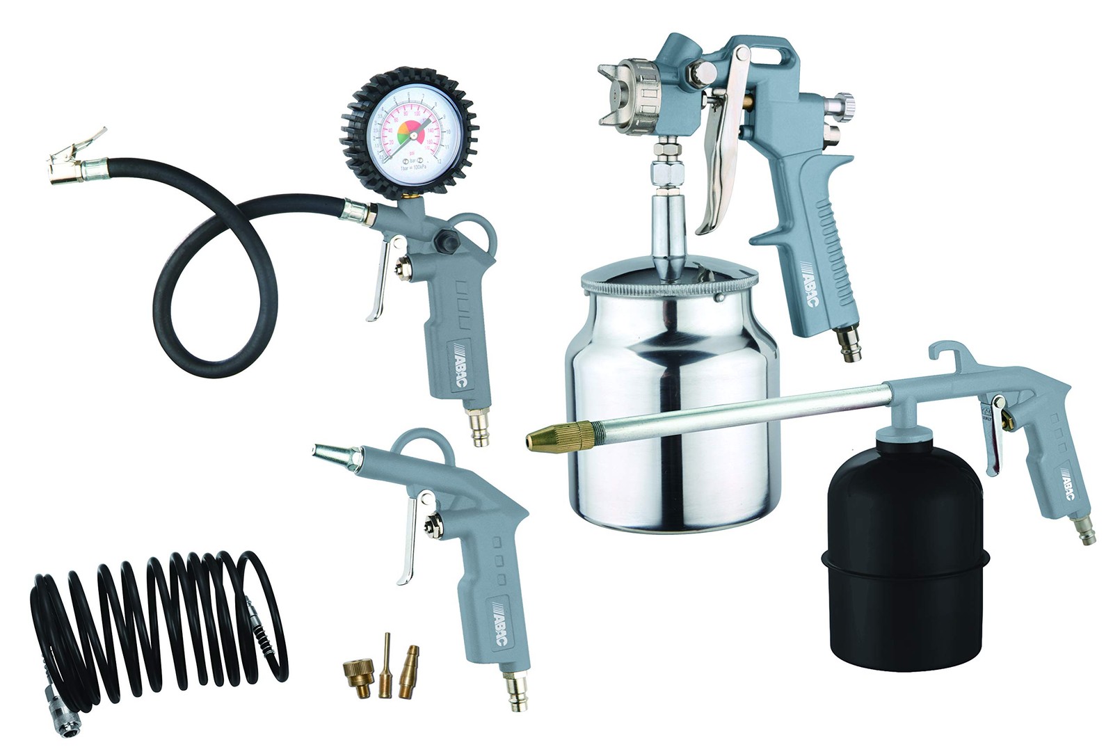Accessoires compresseur air comprimé 8 pièces G-810AL avec pistolet de gonflage et embouts