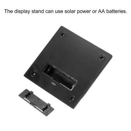 Solare Display Stand Giradischi,360 Gradi Doppio Usa Rotazione,Nero - Foto 5 di 5