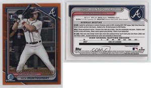 2024 Bowman Draft Chrome Orange Refractor /25 Nick Montgomery #BDC-129