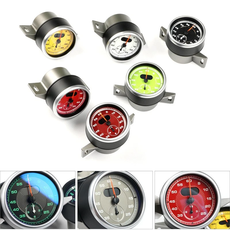Reloj de tablero montado en cronómetro deportivo cronógrafo para Porsche Macan 95B 2014-2024 Foto 4 de 4