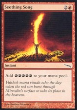 MTG English Seething Song NM Foil Mirrodin
