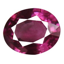 1.67 ct AAA Splendid Oval Shape 8 x 7 mm Pinkish Red Rhodolite Garnet