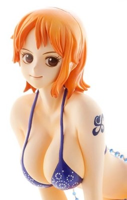 Portrait.Of.Pirates One Piece LIMITED EDITION Nami BLUE Excellent Model Figure