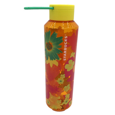 Starbucks 24 oz Water Bottle Strawberry Fields Floral Tropical Reusable 2022