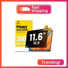 F FORITO 11.6 Inch Laptop Privacy Screen Protector, 360  Anti Peeping and Anti G