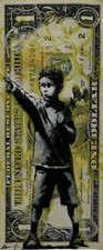 Chris Boyle Money Art Real Dollar. 1/1 PLUS  COA.