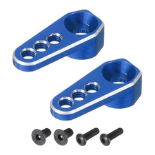 Aluminum Alloy 1/18 25T Steering Servo Arm Horn Deep Blue for RC Car 2 Pcs