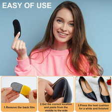 6 Pairs Heel Cushion Pads for Big  Loose Shoes - Protectors for Blisters, Fr...