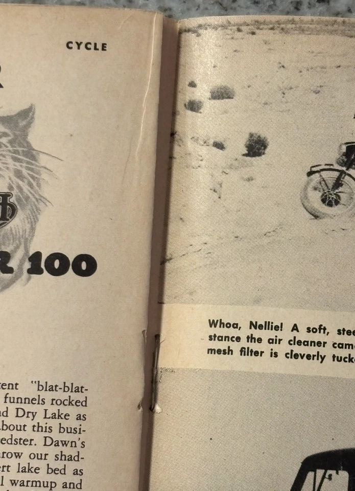 VTG Cycle Magazine November 1951 – Rare Indian Motorcycle Cover, Bonneville, VG+ - Image 4 of 4