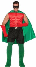 Superhero Green Costume Cape Adult Standard
