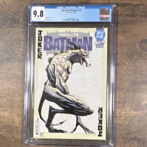 DC Comics Absolute Batman #15 2026 CGC 9.8 First Printing Joker Cover Graded