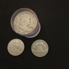 1952 Franklin Silver Half Dollars Roll (90%silver) 20 Coins