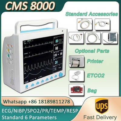 CONTEC CMS8000 12.1'' Big Screen Patient Monitor ICU Vital Sign Monitor