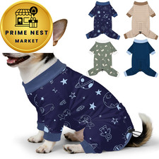 Bienbee Dog Pajamas, 4 Pack Recovery Suit Shedding Cute Soft Small