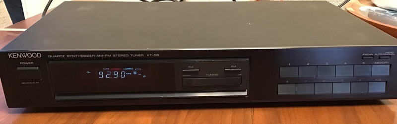 Kenwood KT-58 Quartz Synthesizer AM/FM Stereo Tuner Radio - TESTED + WORKING