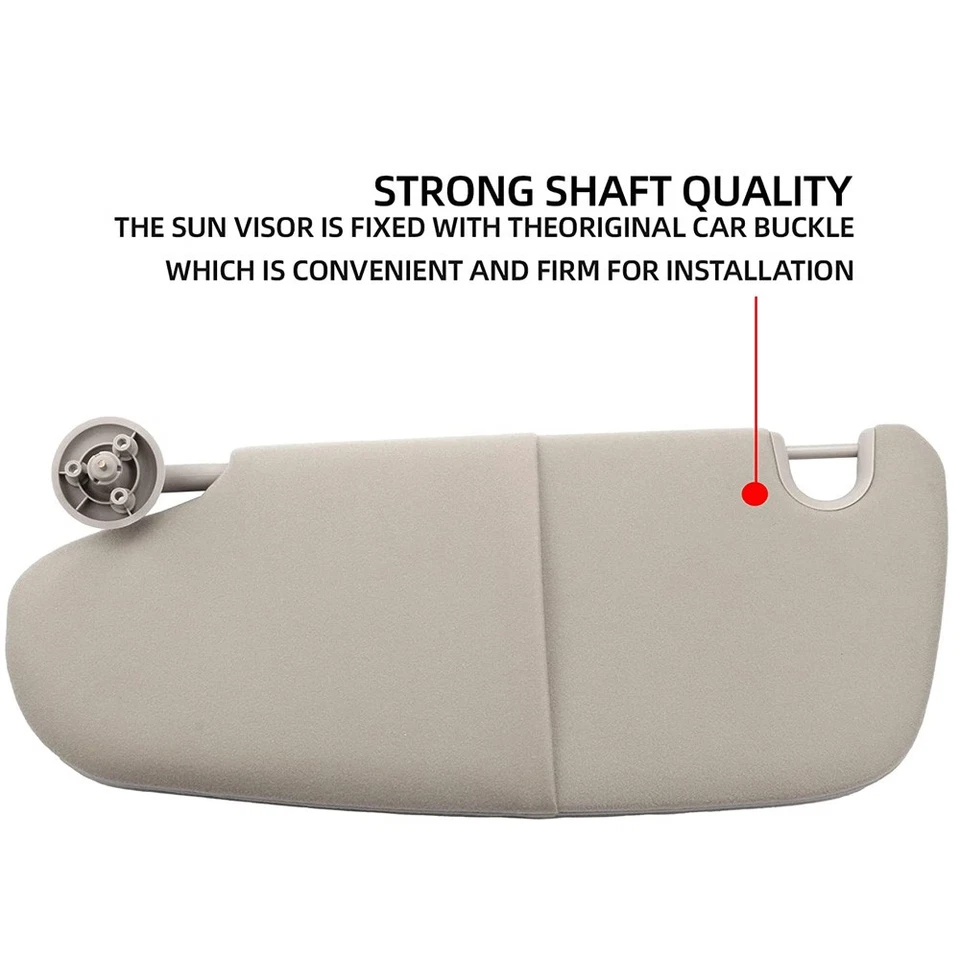 Par de parasoles laterales conductor+pasajero para Dodge Ram 1500 2500 3500 2002-2009 Foto 2 de 4