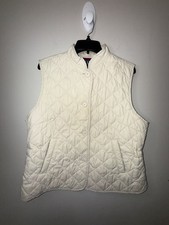 GAP Vintage Diamond Quilted Lightweight Button-Up Vest