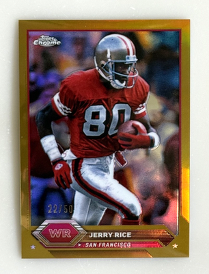 2024 Topps Composite Chrome #17 Jerry Rice Gold Refractor /50