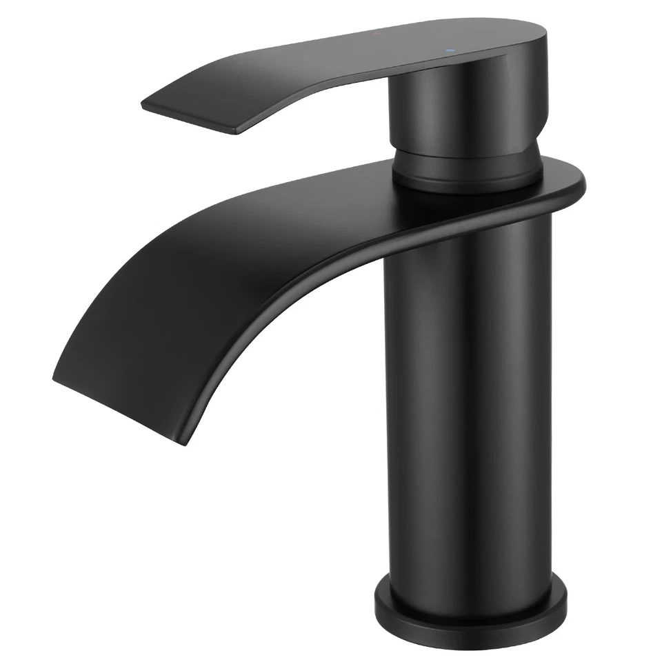 Wasserfall Waschbeckenarmatur Edelstahl Einhebelmischer Badarmatur Wasserhahn - Bild 3 von 4