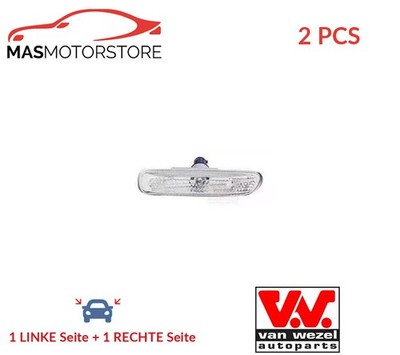 BLINKER BLINKLICHT BLINKLEUCHTE VAN WEZEL 0646916 2PCS P FÜR BMW 3,E46