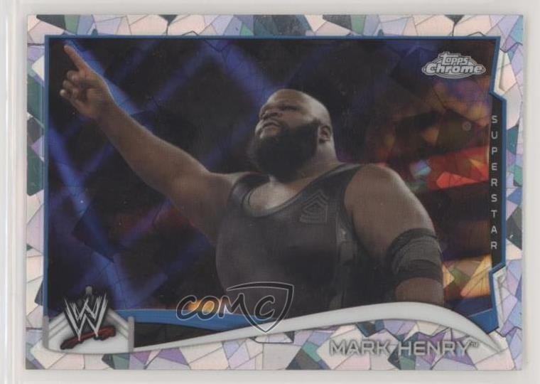 2014 Topps Chrome WWE Atomic Refractor Mark Henry #81 0h03