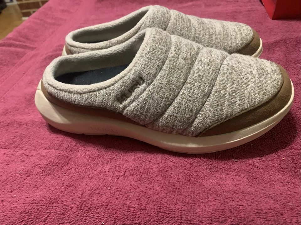 Zapatillas zueco Kuru Cloud borrador para mujer talla 9 avena tostado tejido sin cordones cómodas Foto 3 de 4