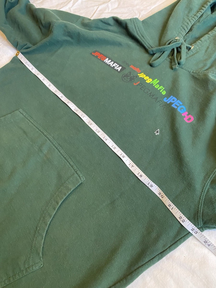 JPEGMAFIA Green Hoodie Logos Desktop Web Site Size XL View 4