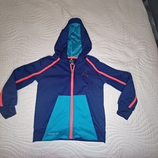 Jordan Hoody 4 -5 Jacket Blue Youth Full Zip Hoodie Therma Fit Active Hoody
