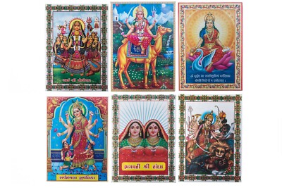 Hindu Göttin Foto Lakshmi Durga Khodiyar Maa Diwali Haus Wandbehang Aluminim