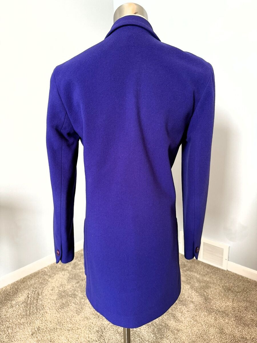 The Limited Vintage Cashmere Blend Blazer Purple Violet Blue The Limited Vintage Cashmere Blend Blazer Purple Violet Blue
