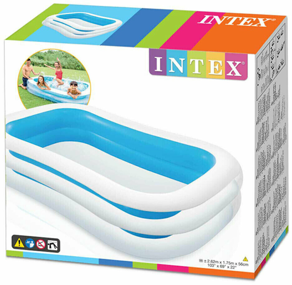 Бассейн Intex Kinderpool Семейный бассейн 262 x 175 x 56 см 56483NP NEU 8390₽