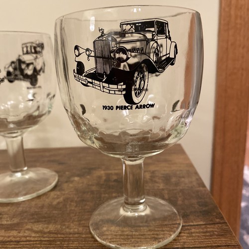 Vintage Cord Chrysler Buick Birra Vetro Impronta Calice Antica Auto Classica 4 - Foto 5 di 6