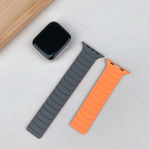 Magnetyczny silikonowy pasek do Apple Watch 10 9 8 7 6 SE 44/45/46/49mm Ultra 2 - Zdjęcie 3 z 31