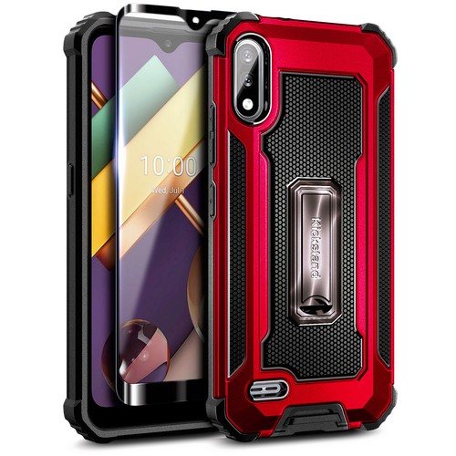 Funda de soporte incorporada a prueba de golpes para LG K22 / K22 Plus + protector de pantalla - Imagen 16 de 16
